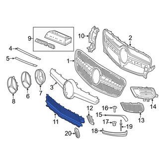 Mercedes-Benz OE - Front Lower Center Grille