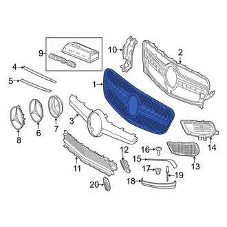 Mercedes-Benz OE - Front Upper Grille
