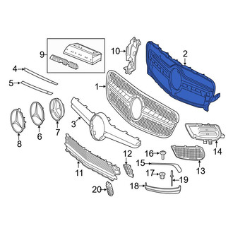 Mercedes-Benz OE - Front Grille Reinforcement