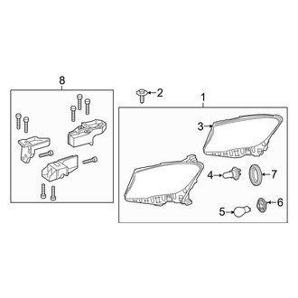 Mercedes-Benz OE - Front Lamps - Headlamp Components (Halogen)