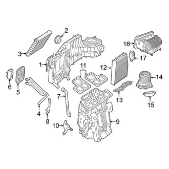 Mercedes-Benz OE - Air Conditioner & Heater - Evaporator & Heater Components