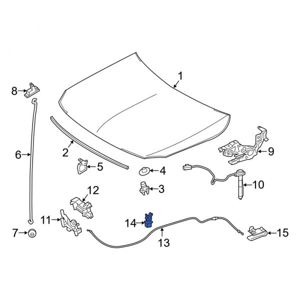 Hood Release Cable Clip