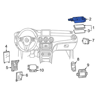 Mercedes-Benz OE - GPS Navigation Control Module Bracket