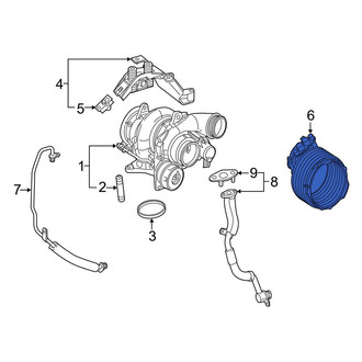 Mercedes-Benz OE - Turbocharger Inlet Hose
