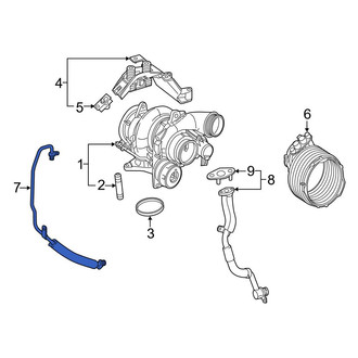 Mercedes-Benz OE - Turbocharger Oil Line