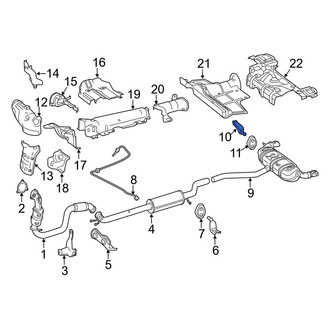 Mercedes-Benz OE - Center Front Exhaust Tail Pipe Bracket