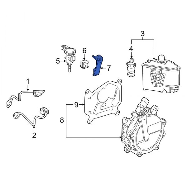 Vapor Canister Purge Solenoid Bracket