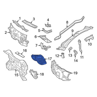 Mercedes-Benz OE - Front Upper Floor Pan Heat Shield