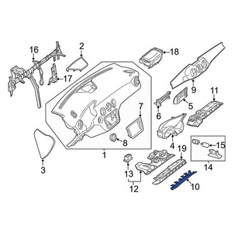 Mercedes-Benz OE - Front Left Lower Instrument Panel Knee Bolster