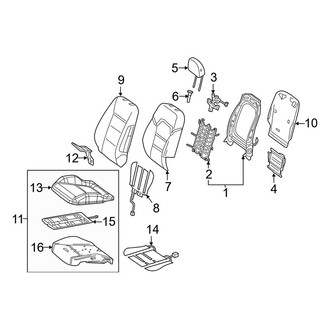Mercedes-Benz OE - Seats & Tracks - Passenger Seat Components (Standard Seat)