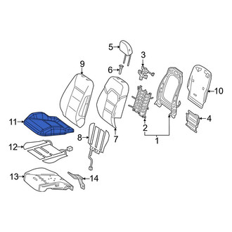 Mercedes-Benz OE - Front Right Seat Cover