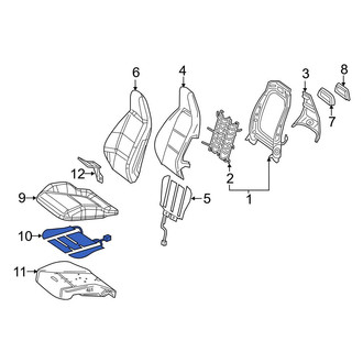 Mercedes-Benz OE - Front Left Lower Seat Heater Pad