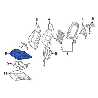 Mercedes-Benz OE - Front Left Seat Cover