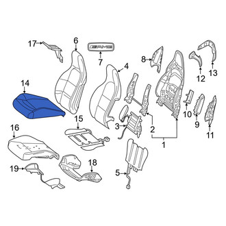 Mercedes-Benz OE - Front Left Seat Cover