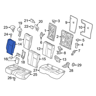 Mercedes-Benz OE - Rear Right Seat Back Cushion Cover