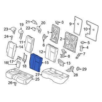 Mercedes-Benz OE - Rear Left Seat Back Cushion Cover