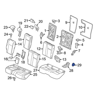 Mercedes-Benz OE - Rear Seat Cover