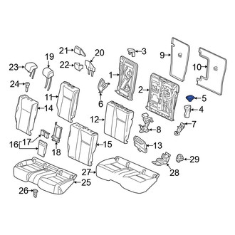 Mercedes-Benz OE - Rear Right Seat Latch Cover