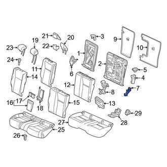 Mercedes-Benz OE - Rear Left Outer Seat Hinge