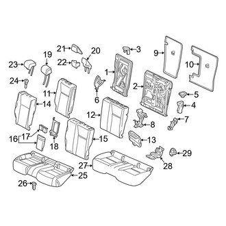 Mercedes-Benz OE - Seats & Tracks - Rear Seat Components