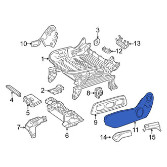 Mercedes-Benz OE - Front Left Outer Seat Trim Panel