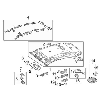 Mercedes-Benz OE - Roof - Interior Trim (With Panoramic Roof)