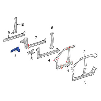 Mercedes-Benz OE - Front Right Rocker Panel