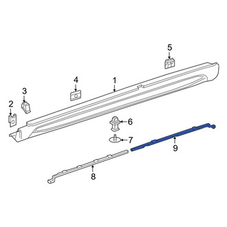 Mercedes-Benz OE - Rear Left Rocker Panel Molding Bracket