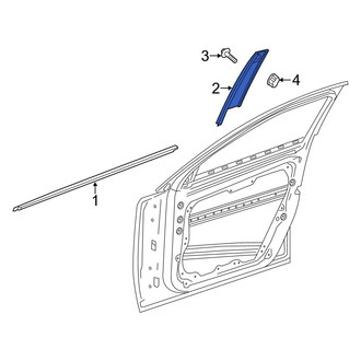 Mercedes-Benz OE - Front Left Door Reveal Molding