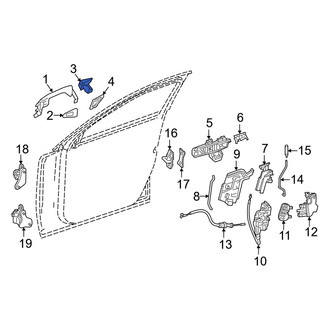 Mercedes-Benz OE - Rear Left Exterior Door Handle Cover