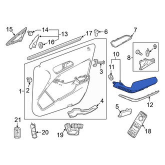Mercedes-Benz OE - Front Right Door Armrest