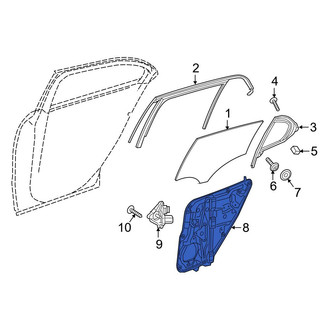 Mercedes-Benz OE - Rear Right Door Panel Carrier