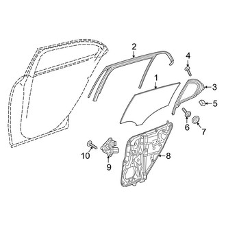 Mercedes-Benz OE - Rear Door - Glass & Hardware