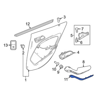 Mercedes-Benz OE - Front Right Door Trim Molding