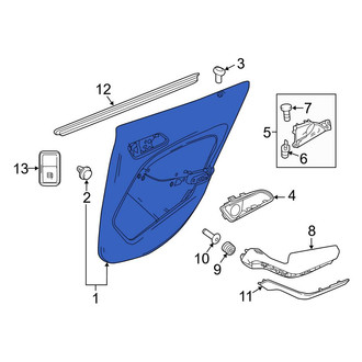 Mercedes-Benz OE - Front Left Inner Door Interior Trim Panel