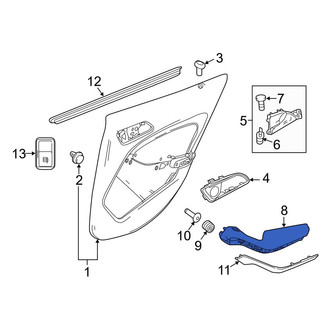 Mercedes-Benz OE - Front Left Door Armrest