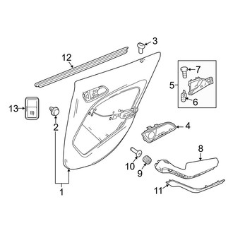 Mercedes-Benz OE - Rear Door - Interior Trim