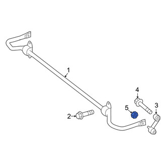 Mercedes-Benz OE - Front Suspension Stabilizer Bar Link Nut