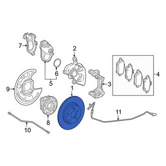 Mercedes-Benz OE - Rear Disc Brake Rotor