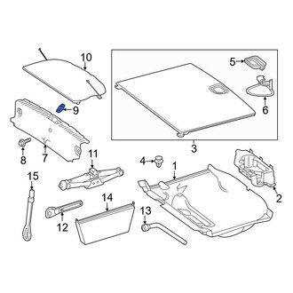 Mercedes-Benz OE - Rear Deck Lid Latch Cover
