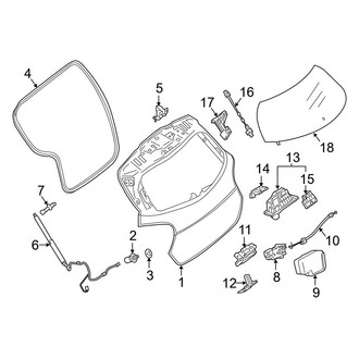 Mercedes-Benz OE - Lift Gate - Gate & Hardware