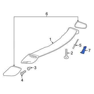 Mercedes-Benz OE - Rear Left Spoiler Cap