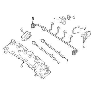 Mercedes-Benz OE - Rear Bumper - Electrical Components (W/O AMG Line)