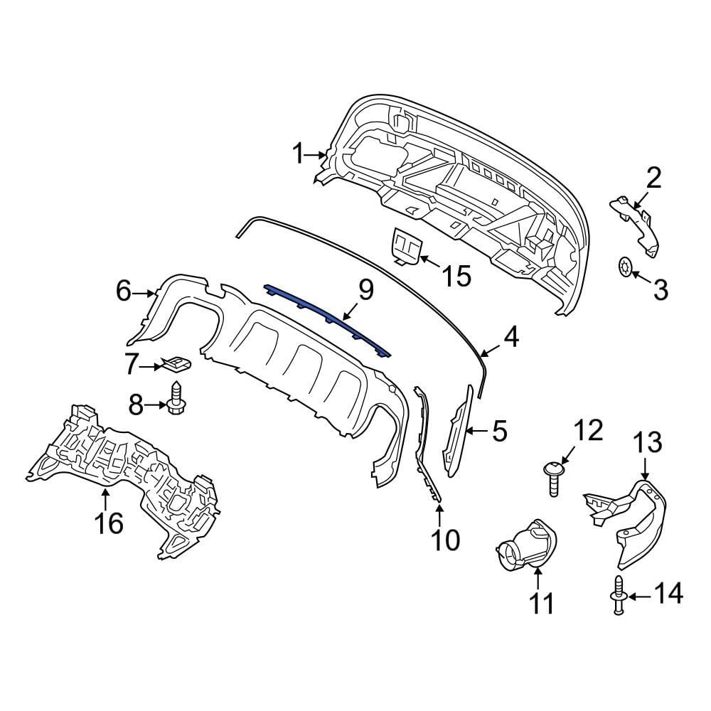 Mercedes-Benz OE 1568852901 - Front Left Bumper Trim