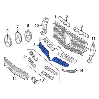 Mercedes-Benz OE - Front Upper Grille Molding