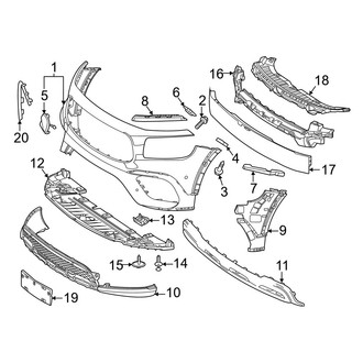 Mercedes-Benz OE - Front Bumper & Grille - Bumper & Components