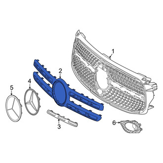 Mercedes-Benz OE - Front Grille Molding