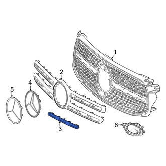 Mercedes-Benz OE - Front Grille Molding