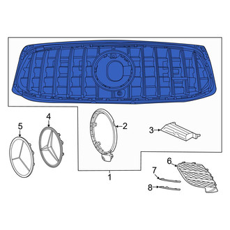 Mercedes-Benz OE - Front Upper Grille