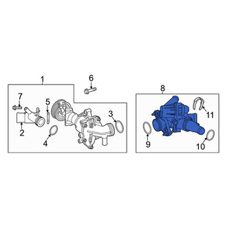 Mercedes-Benz OE - Engine Coolant Thermostat Kit